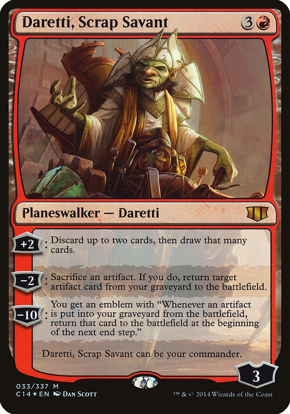 Daretti, Scrap Savant (Commander 2014) [Commander 2014 Oversized] | Game Haven TX