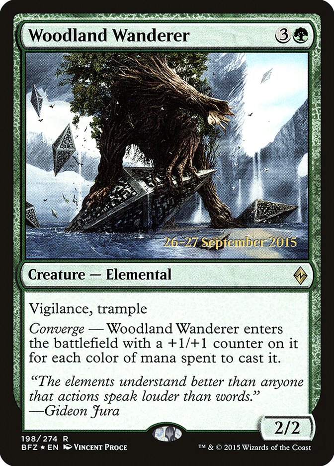 Woodland Wanderer [Battle for Zendikar Promos] | Game Haven TX