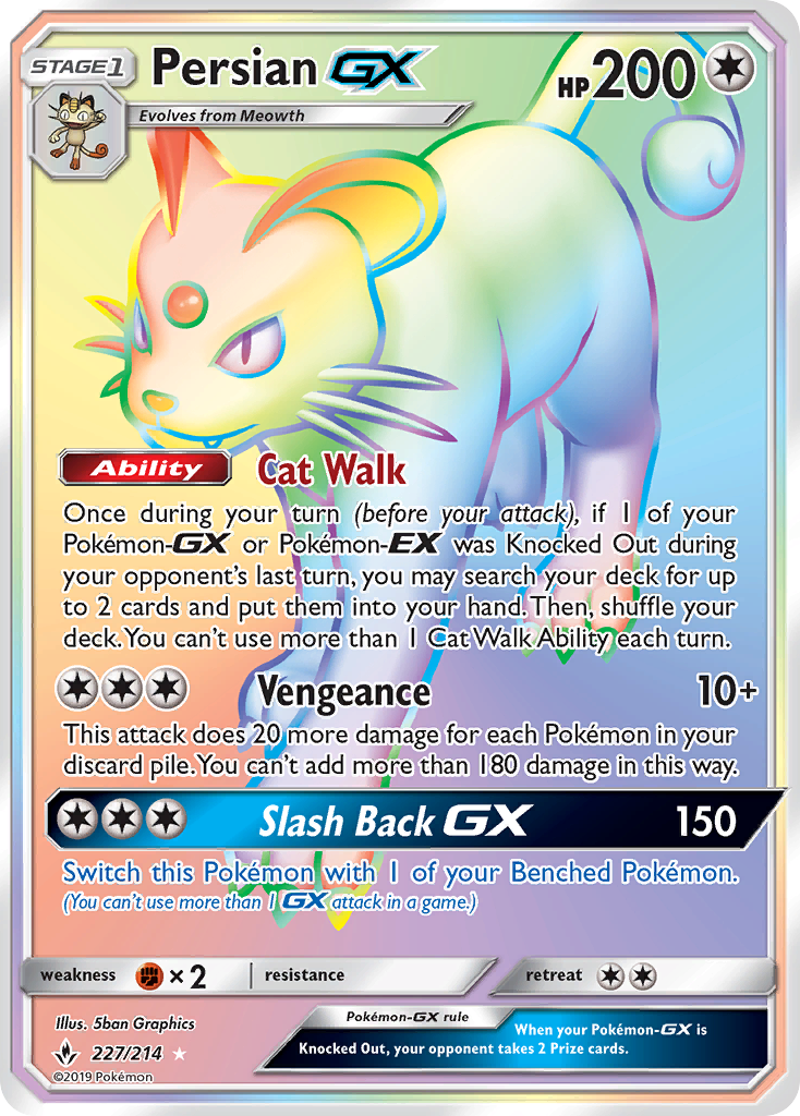 Persian GX (227/214) [Sun & Moon: Unbroken Bonds] | Game Haven TX