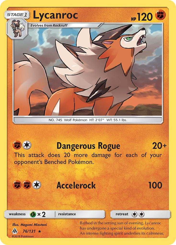 Lycanroc (76/131) [Sun & Moon: Forbidden Light] | Game Haven TX