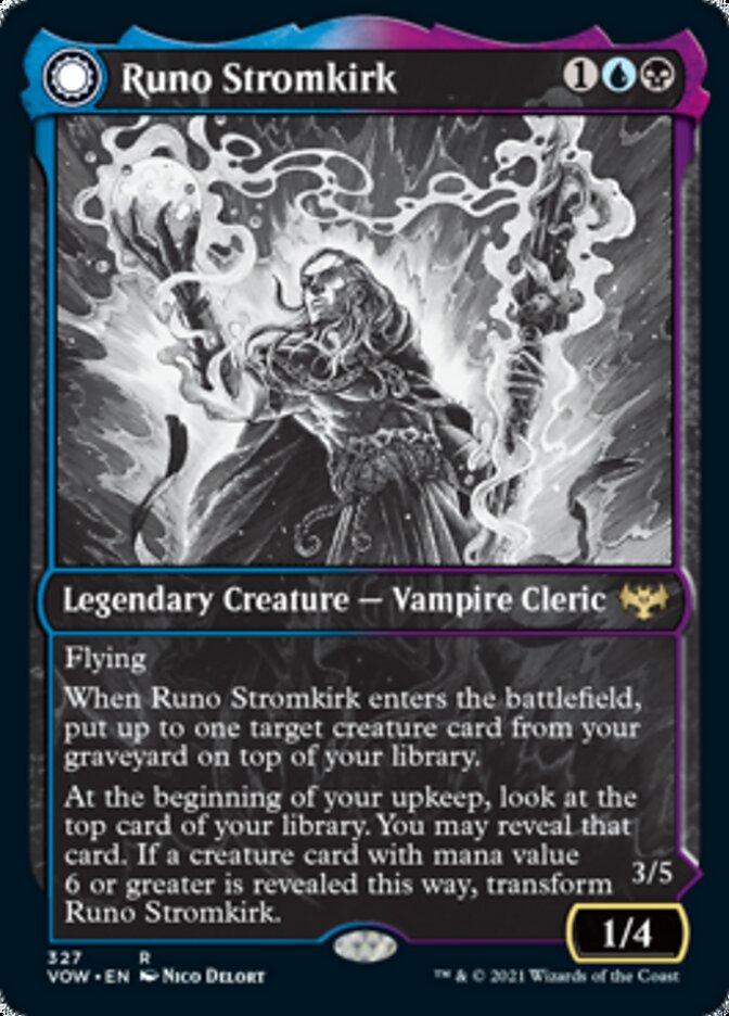 Runo Stromkirk // Krothuss, Lord of the Deep (Showcase Eternal Night) [Innistrad: Crimson Vow] | Game Haven TX