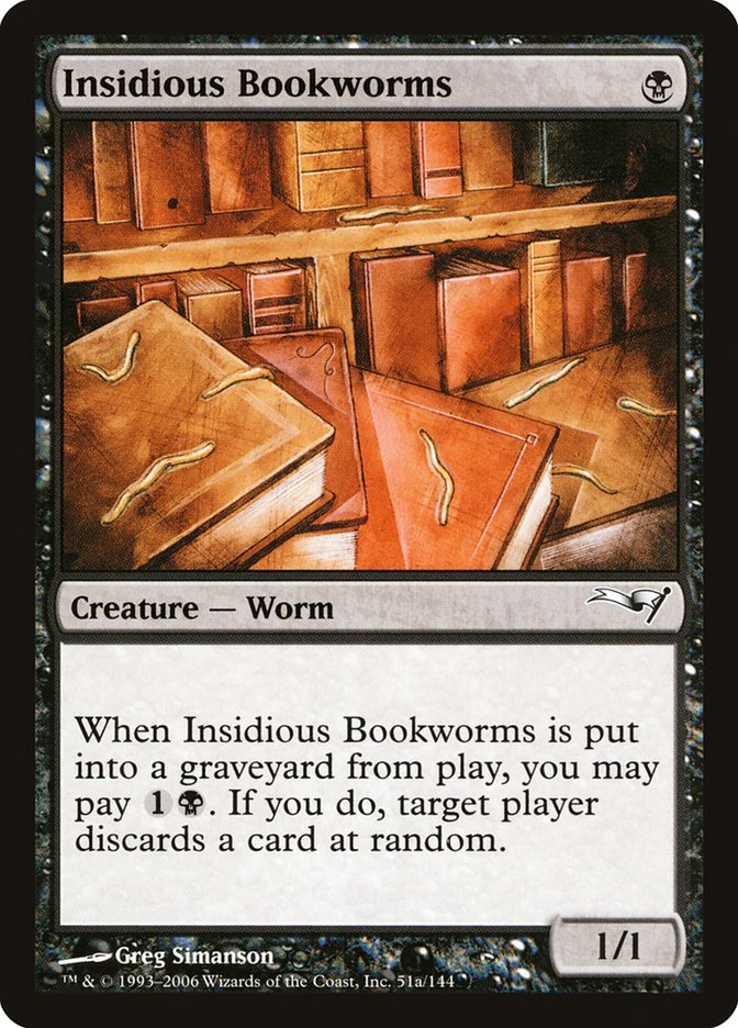 Insidious Bookworms [Coldsnap Theme Decks] | Game Haven TX