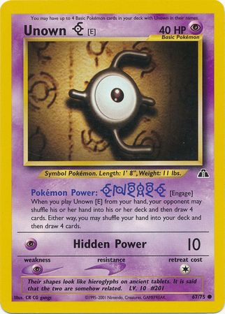 Unown [E] (67/75) [Neo Discovery Unlimited] | Game Haven TX
