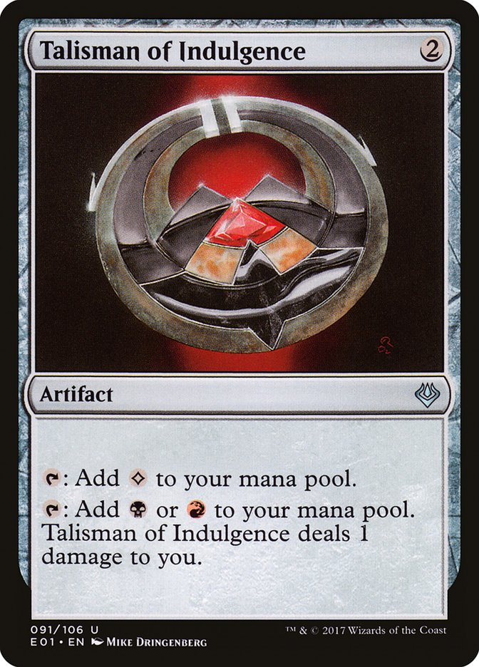 Talisman of Indulgence [Archenemy: Nicol Bolas] | Game Haven TX