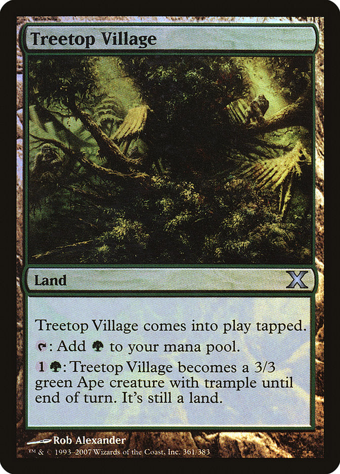 Treetop Village (Premium Foil) [Tenth Edition] | Game Haven TX