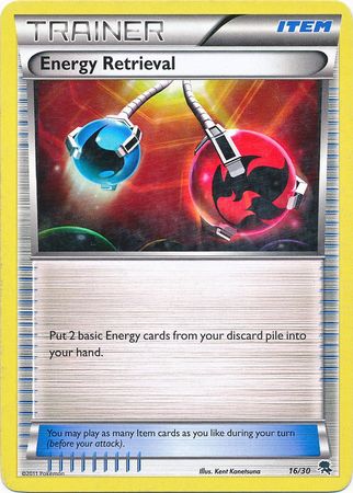Energy Retrieval (16/30) [Black & White: Trainer Kit - Zoroark] | Game Haven TX