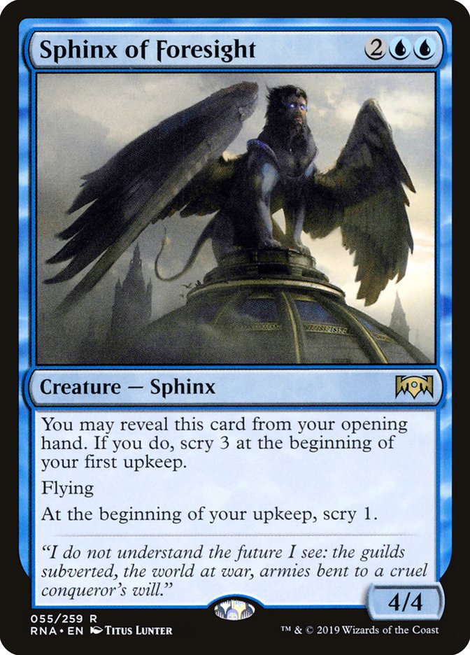 Sphinx of Foresight [Ravnica Allegiance] | Game Haven TX