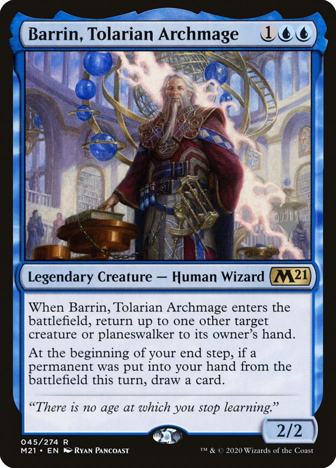 Barrin, Tolarian Archmage (Promo Pack) [Core Set 2021 Promos] | Game Haven TX