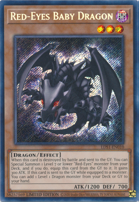 Red-Eyes Baby Dragon [LDS1-EN010] Secret Rare | Game Haven TX