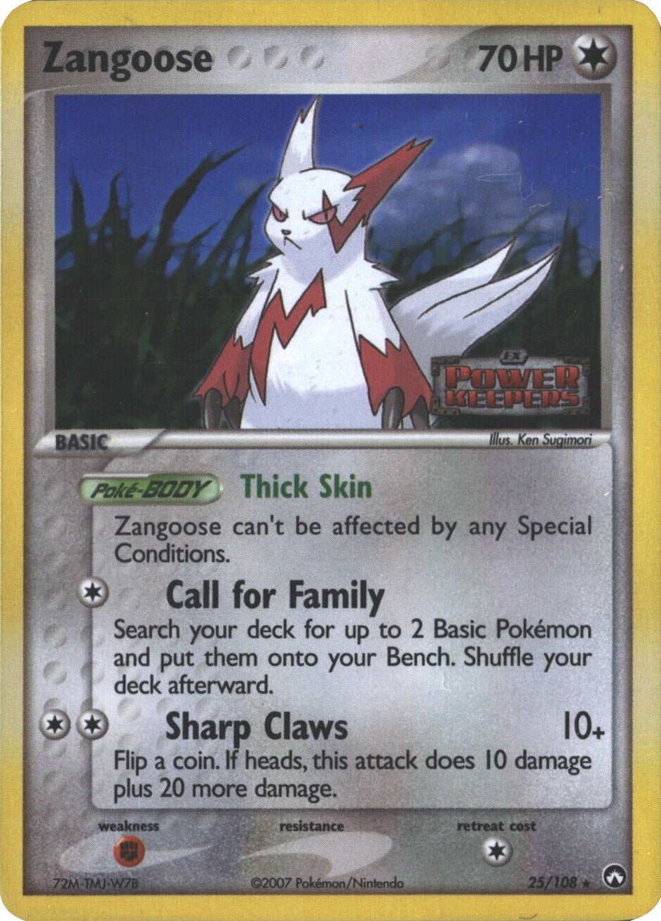 Zangoose (25/108) (Stamped) [EX: Power Keepers] | Game Haven TX