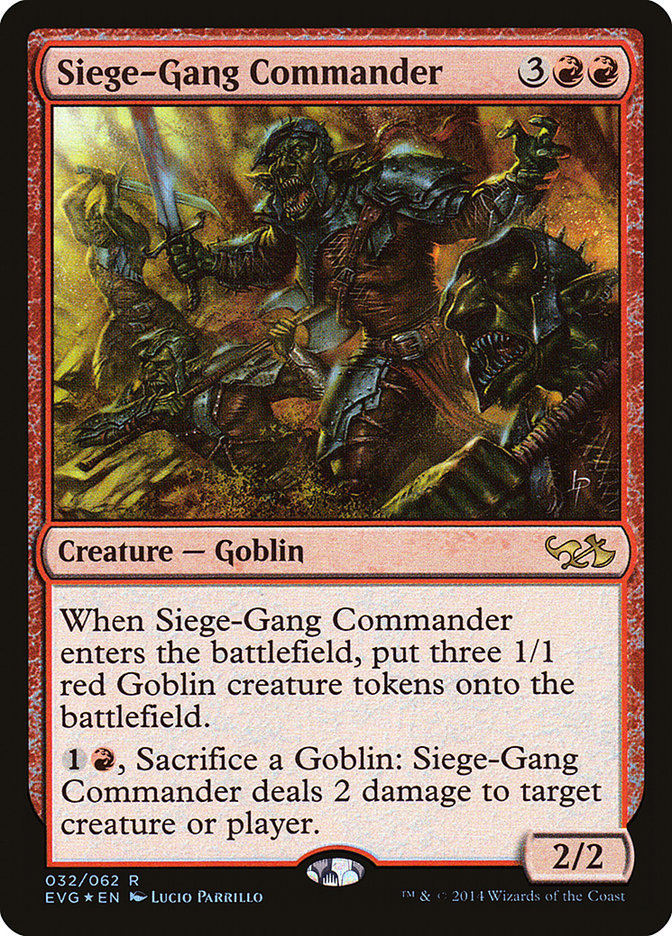 Siege-Gang Commander [Duel Decks Anthology: Elves vs. Goblins] | Game Haven TX