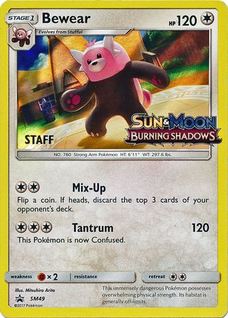 Bewear (SM49) (Staff Prerelease Promo) [Sun & Moon: Black Star Promos] | Game Haven TX