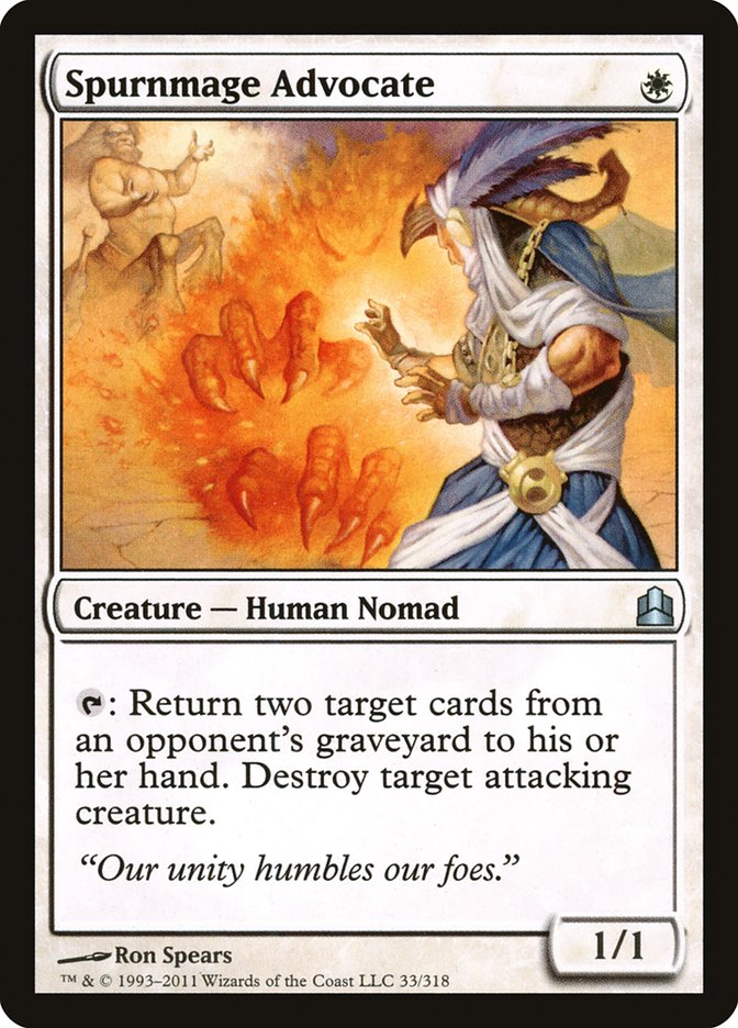 Spurnmage Advocate [Commander 2011] | Game Haven TX