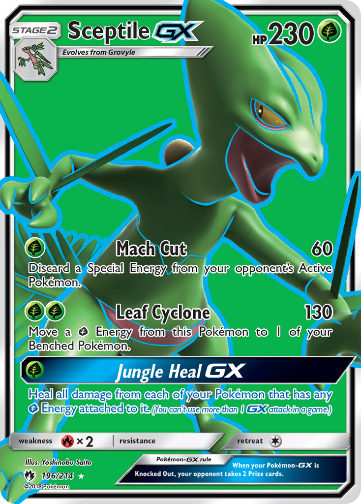 Sceptile GX (196/214) [Sun & Moon: Lost Thunder] | Game Haven TX