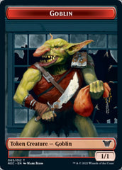 Smoke Blessing // Goblin Double-sided Token [Kamigawa: Neon Dynasty Commander Tokens] | Game Haven TX