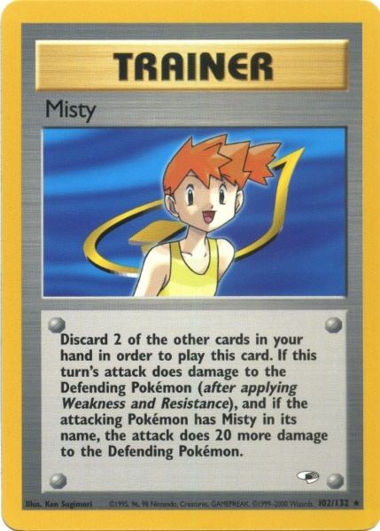 Misty (102/132) [Gym Heroes Unlimited] | Game Haven TX