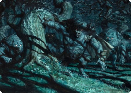 Unnatural Moonrise Art Card [Innistrad: Midnight Hunt Art Series] | Game Haven TX