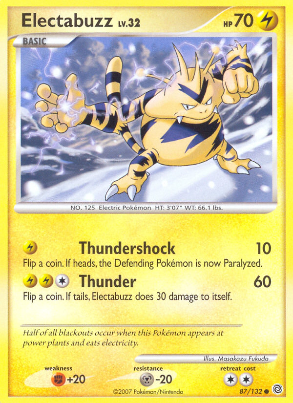 Electabuzz (87/132) [Diamond & Pearl: Secret Wonders] | Game Haven TX
