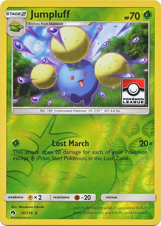 Jumpluff (14/214) (League Promo) [Sun & Moon: Lost Thunder] | Game Haven TX