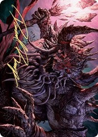 Dream Devourer Art Card (Gold-Stamped Signature) [Kaldheim: Art Series] | Game Haven TX