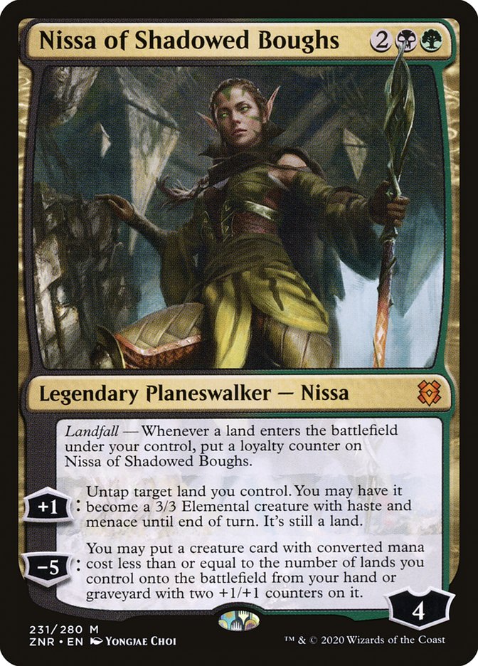 Nissa of Shadowed Boughs [Zendikar Rising] | Game Haven TX