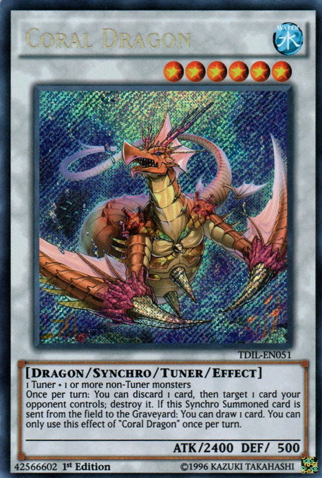 Coral Dragon [TDIL-EN051] Secret Rare | Game Haven TX