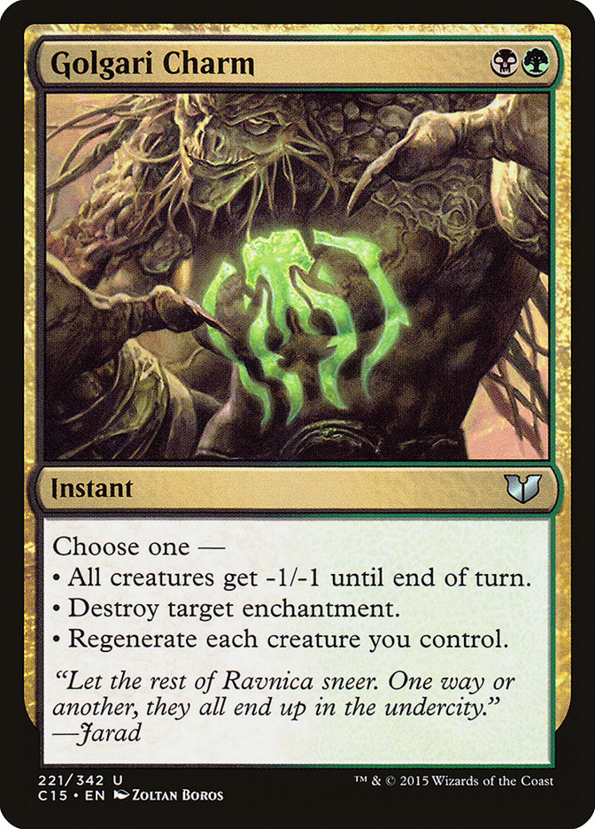 Golgari Charm [Commander 2015] | Game Haven TX