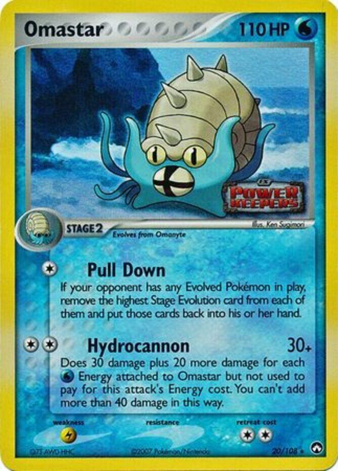 Omastar (20/108) (Stamped) [EX: Power Keepers] | Game Haven TX