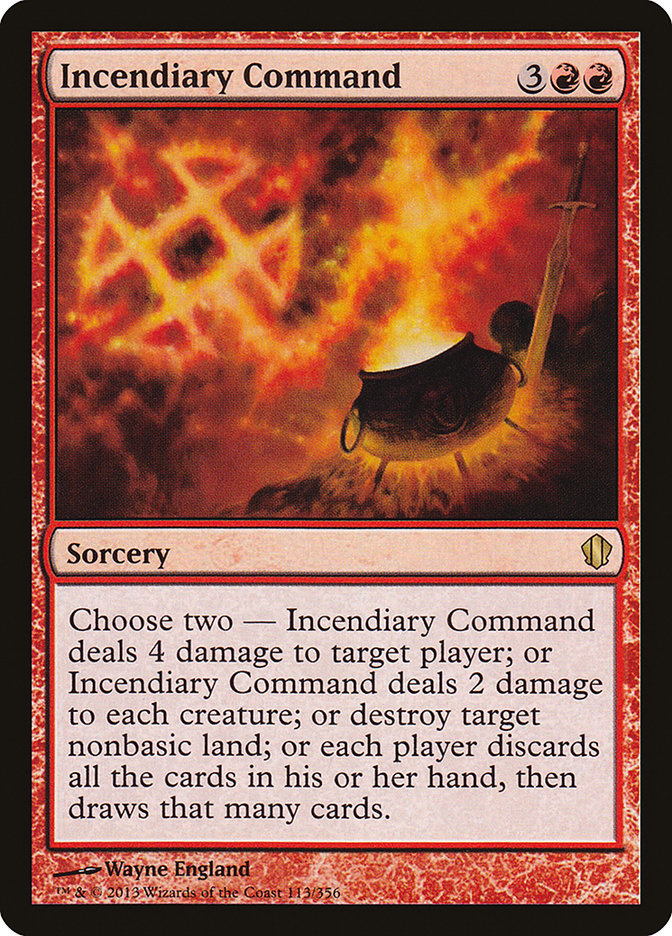 Incendiary Command [Commander 2013] | Game Haven TX