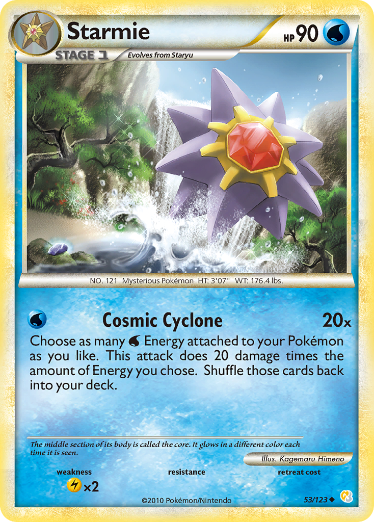 Starmie (53/123) [HeartGold & SoulSilver: Base Set] | Game Haven TX