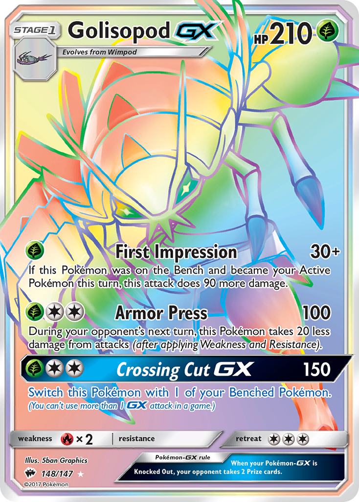 Golisopod GX (148/147) [Sun & Moon: Burning Shadows] | Game Haven TX