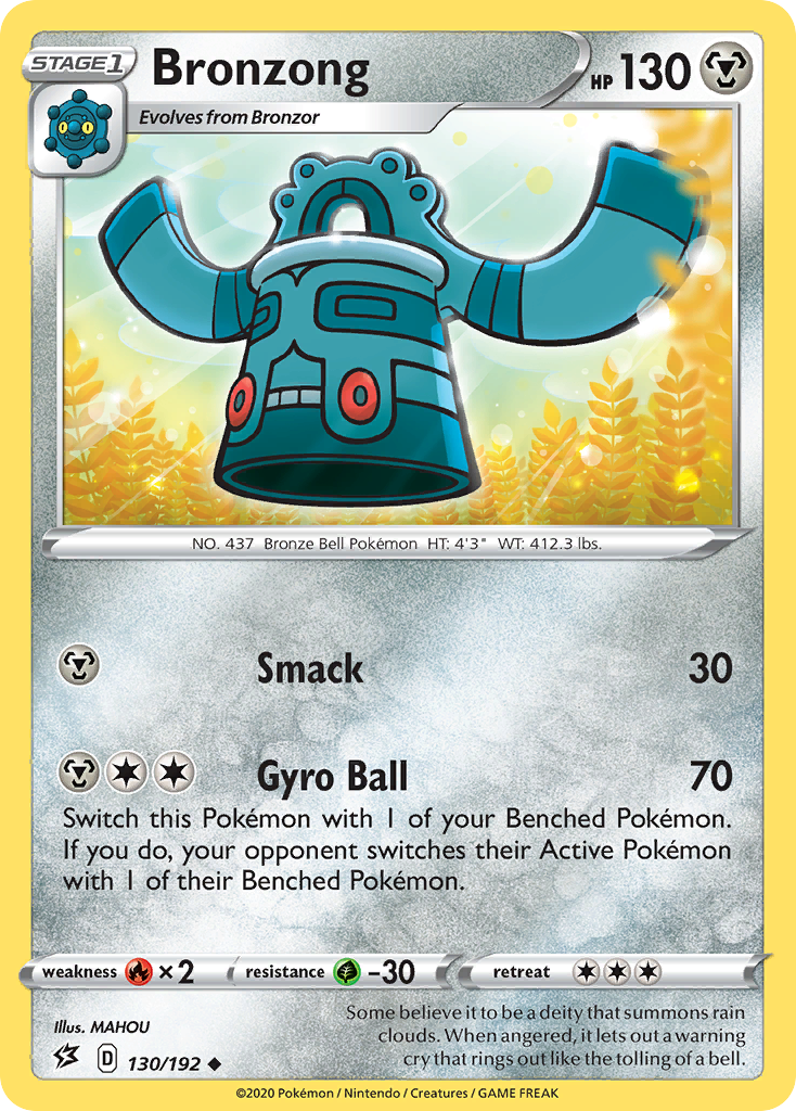 Bronzong (130/192) [Sword & Shield: Rebel Clash] | Game Haven TX