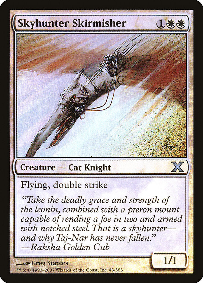 Skyhunter Skirmisher (Premium Foil) [Tenth Edition] | Game Haven TX