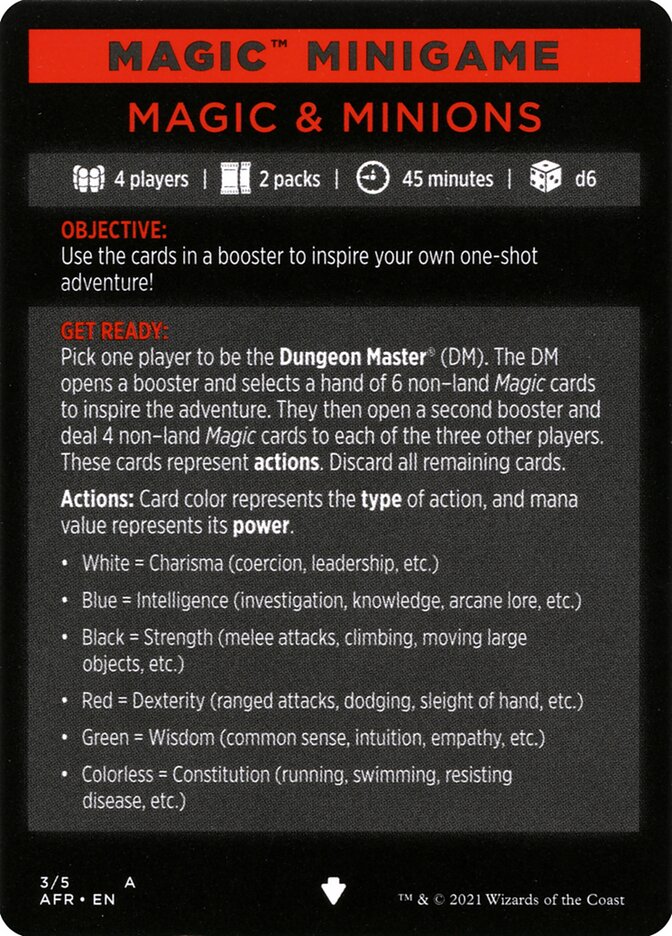 Magic & Minions (Magic Minigame) [Dungeons & Dragons: Adventures in the Forgotten Realms Minigame] | Game Haven TX