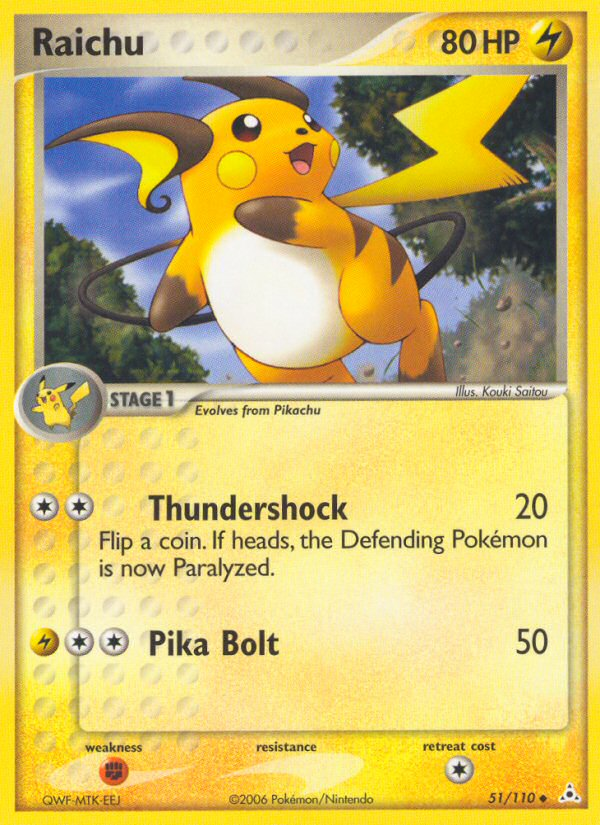 Raichu (51/110) [EX: Holon Phantoms] | Game Haven TX