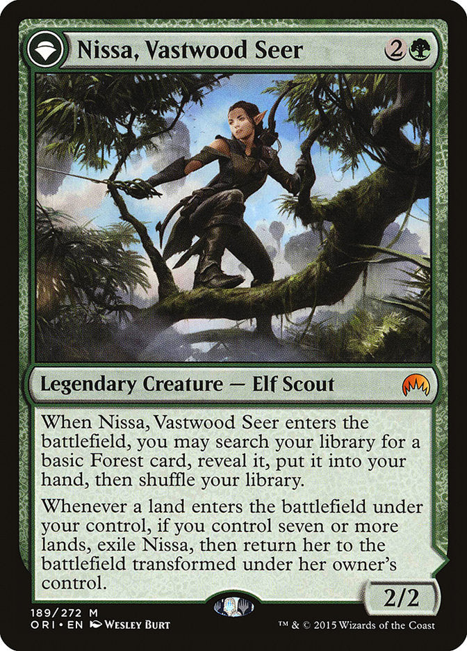 Nissa, Vastwood Seer // Nissa, Sage Animist [Magic Origins] | Game Haven TX