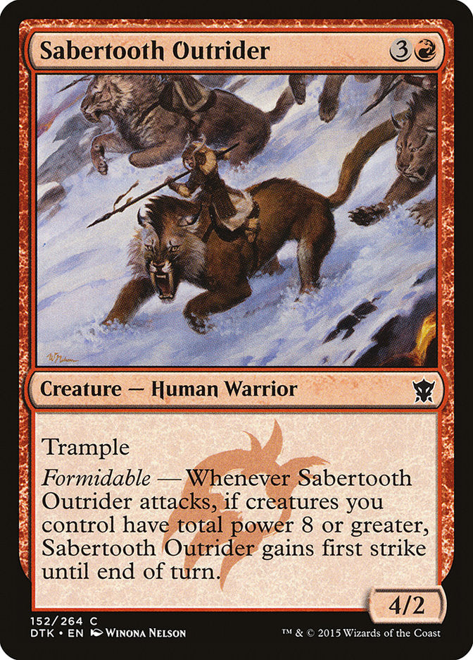 Sabertooth Outrider [Dragons of Tarkir] | Game Haven TX