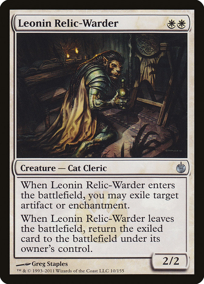 Leonin Relic-Warder [Mirrodin Besieged] | Game Haven TX