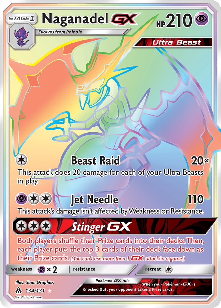 Naganadel GX (134/131) [Sun & Moon: Forbidden Light] | Game Haven TX