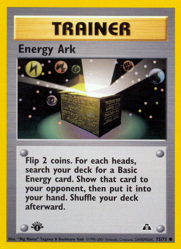 Energy Ark (75/75) [Neo Discovery 1st Edition] | Game Haven TX