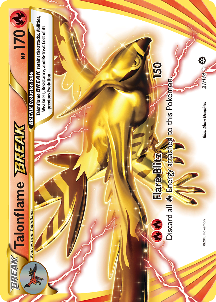 Talonflame BREAK (21/114) [XY: Steam Siege] | Game Haven TX