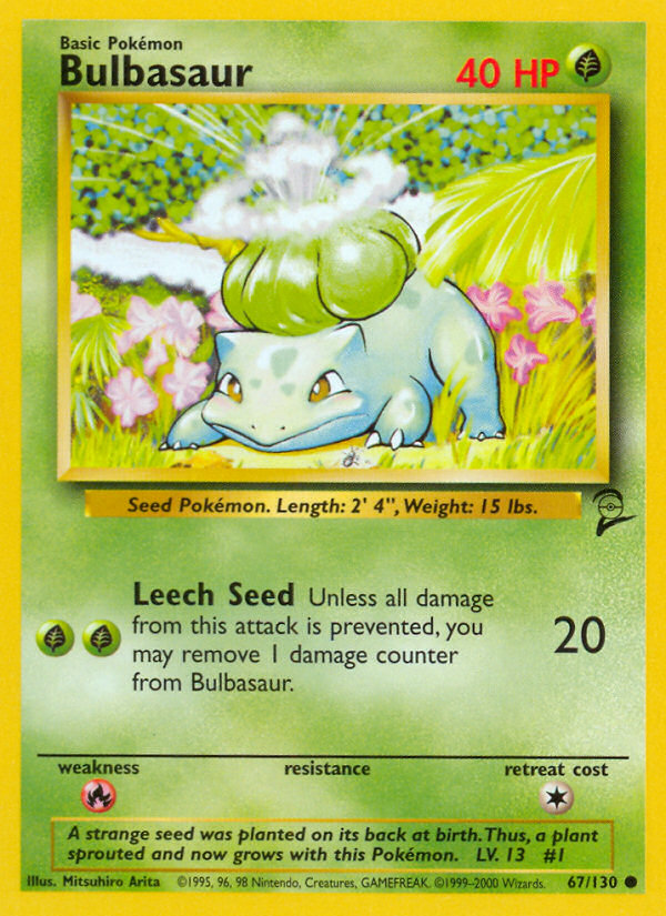 Bulbasaur (67/130) [Base Set 2] | Game Haven TX