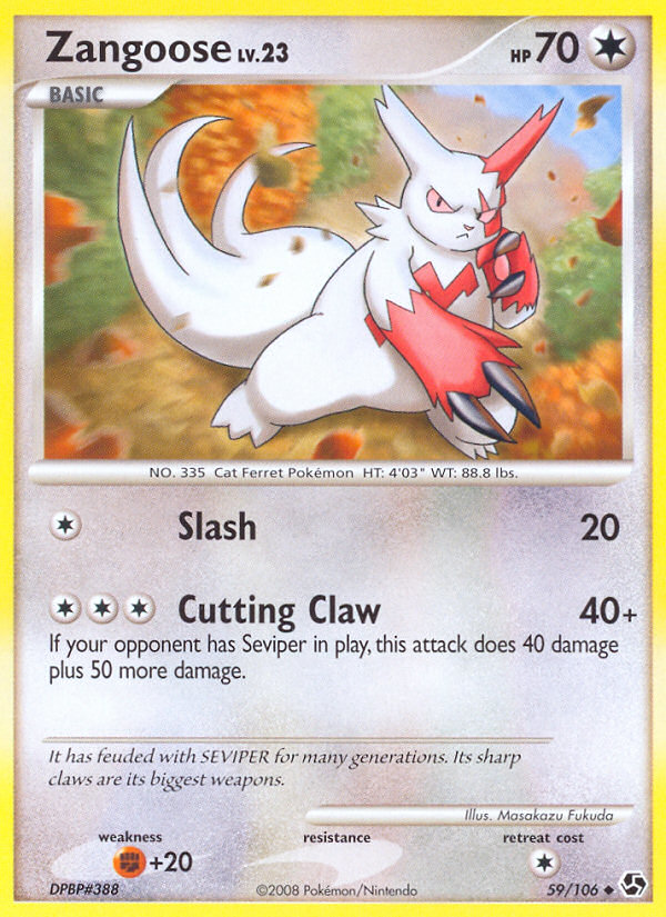 Zangoose (59/106) [Diamond & Pearl: Great Encounters] | Game Haven TX