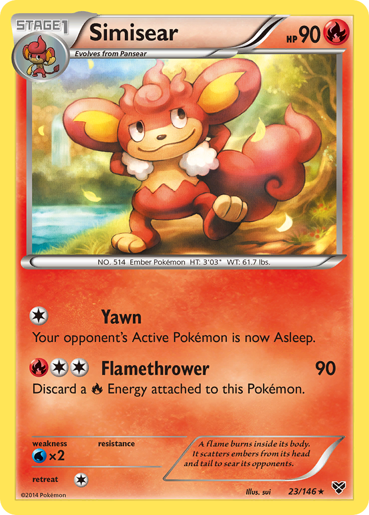 Simisear (23/146) [XY: Base Set] | Game Haven TX