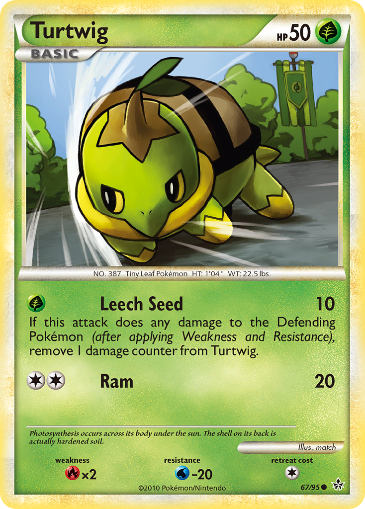 Turtwig (67/95) [HeartGold & SoulSilver: Unleashed] | Game Haven TX