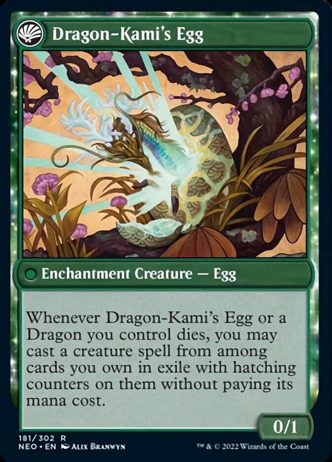 The Dragon-Kami Reborn // Dragon-Kami's Egg [Kamigawa: Neon Dynasty] | Game Haven TX