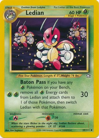 Ledian (39/111) [Neo Genesis Unlimited] | Game Haven TX