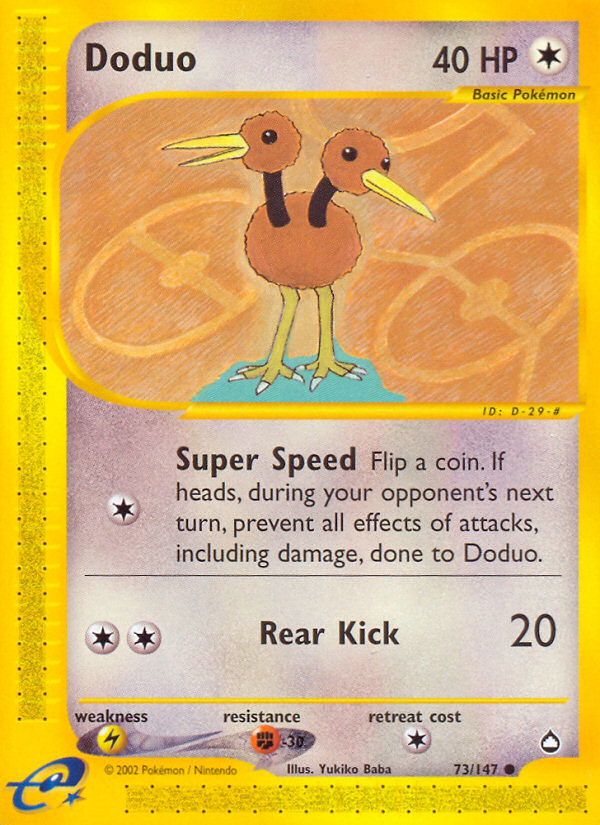 Doduo (73/147) [Aquapolis] | Game Haven TX