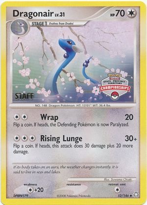Dragonair (52/146) (State Province Territory Championship Staff) [Diamond & Pearl: Legends Awakened] | Game Haven TX