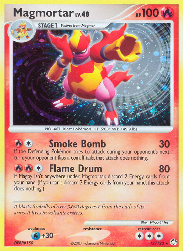Magmortar (12/123) [Diamond & Pearl: Mysterious Treasures] | Game Haven TX